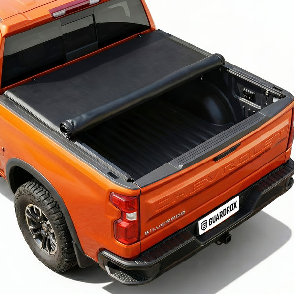 Guardrox R5 Soft Roll-up Tonneau Cover Compatible with 2007-2026 Chevy Silverado/GMC Sierra 1500 (Not Fit 19 LD; 19-25 Classic)(6.7FT)