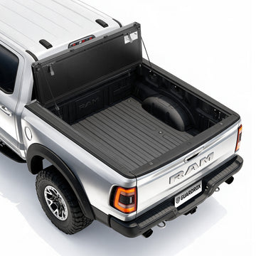 Guardrox LX5 Flip-Up Hard Tri-Fold Tonneau Cover for RAM 1500 2009-2026 (5.7 ft Bed)