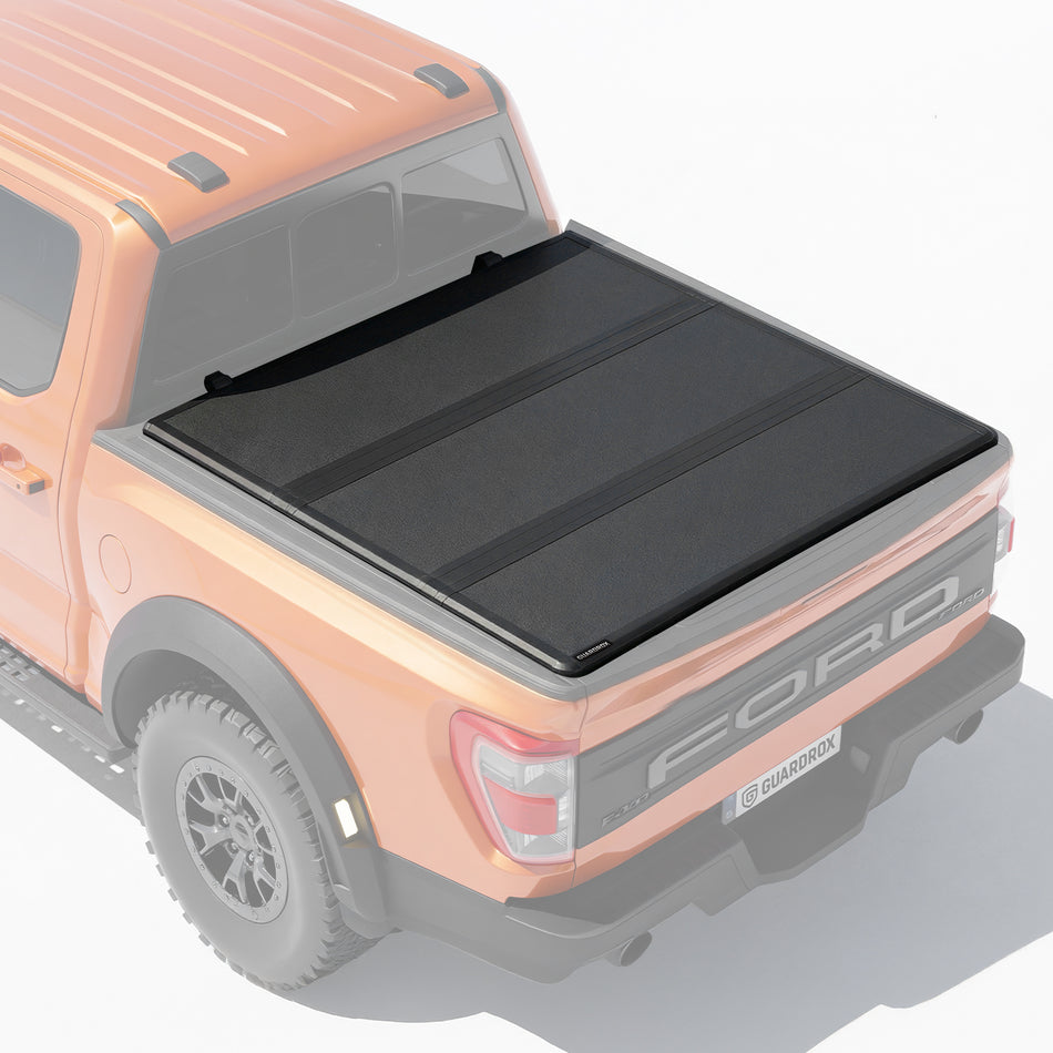 Guardrox H5 Low Top Tri-Fold Tonneau Cover for 2015-2026 Ford F-150 5.5FT