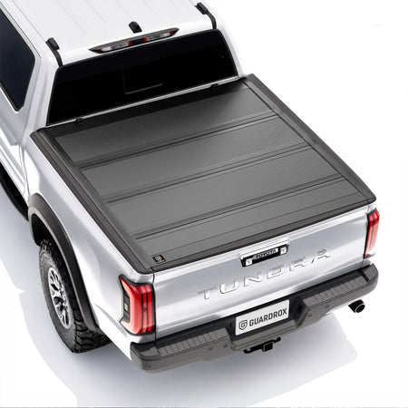Guardrox L6 hard quad-fold tonneau cover for 2022-2025 Toyota Tundra 5.5 ft bed