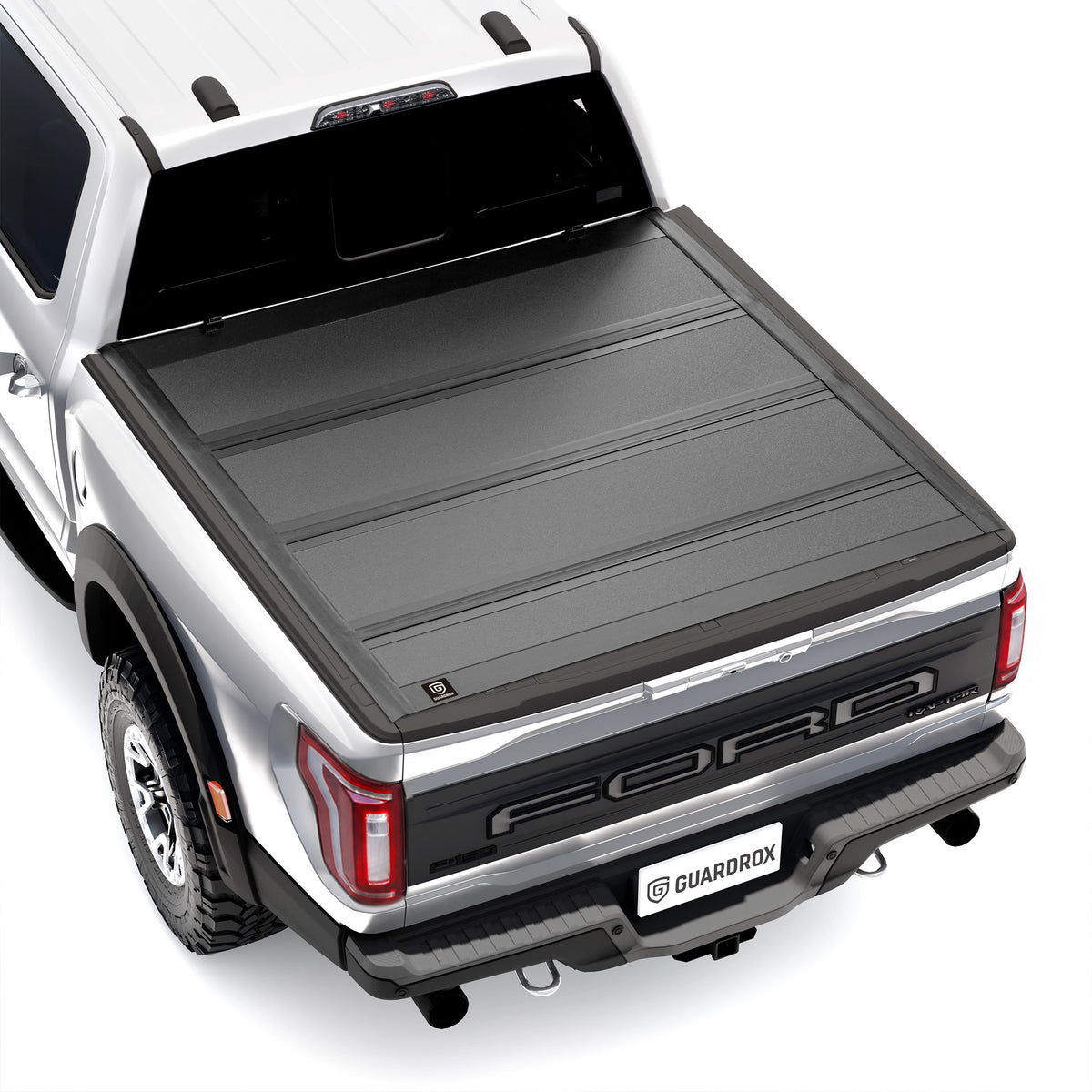 2014 F150 bed cover hard quad-fold tonneau cover on Ford F-150