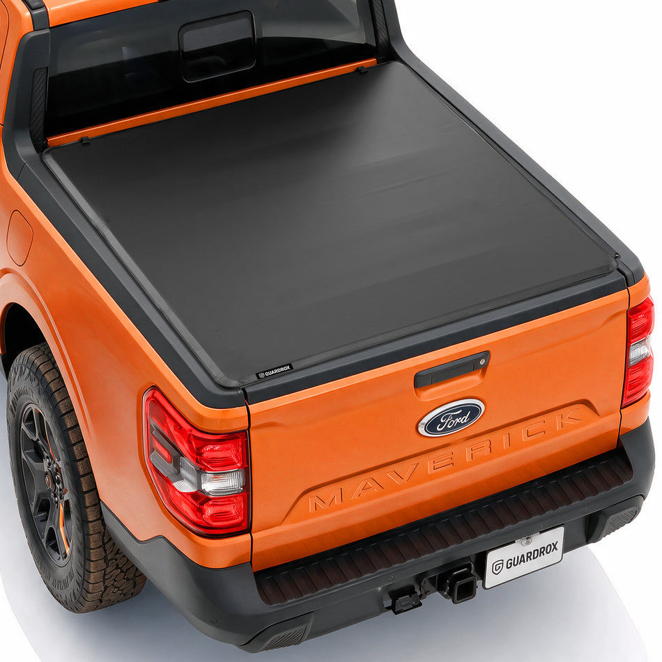 Guardrox R5 Soft Roll Up Tonneau Cover Compatible with 2022-2026 Ford Maverick 4.5FT (54.4") Bed