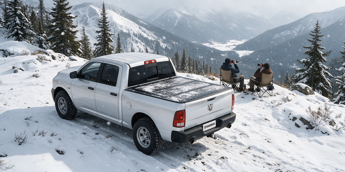 Guardrox L5 Hard Tri-Fold Tonneau Cover for Dodge RAM 1500 Classic 2019-2024 (6.4 ft Bed)