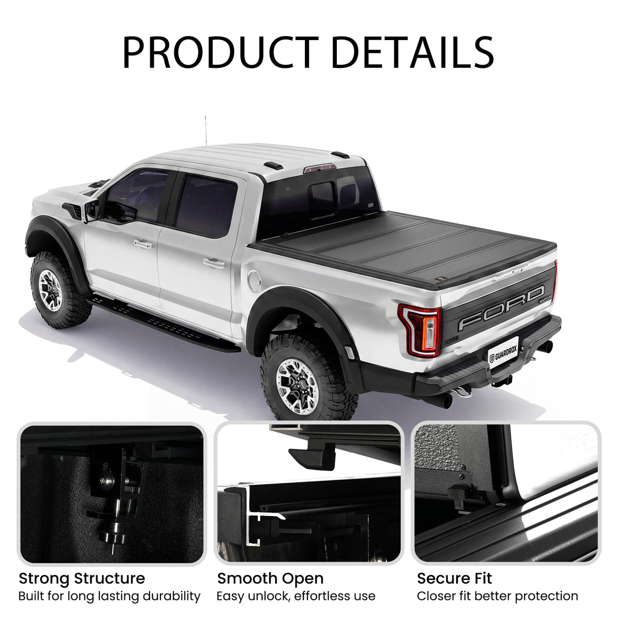 Lockable f150 hard bed cover aluminum panels