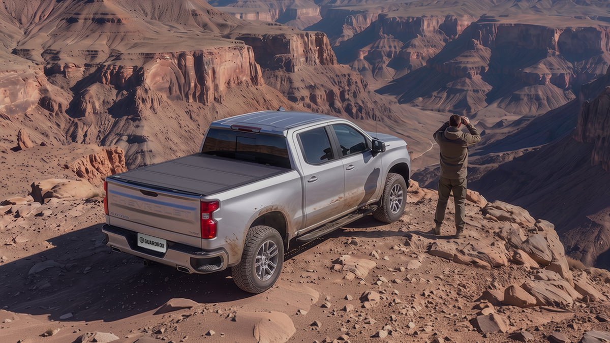 Guardrox L5 Hard Tri-Fold Tonneau Cover for Chevy Silverado 1500 2019-2026 (5.8 ft Bed)