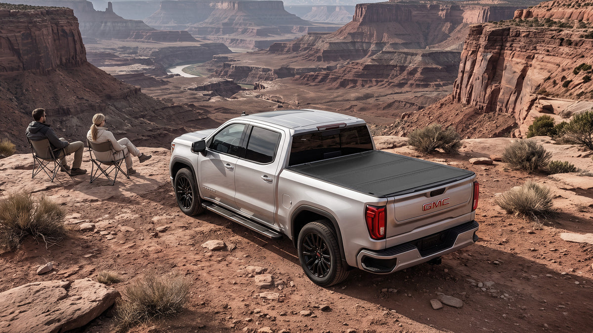 Guardrox LX5 Flip-Up Hard Tri-Fold Tonneau Cover for GMC Sierra 1500 2019-2026 (5.8 ft Bed)