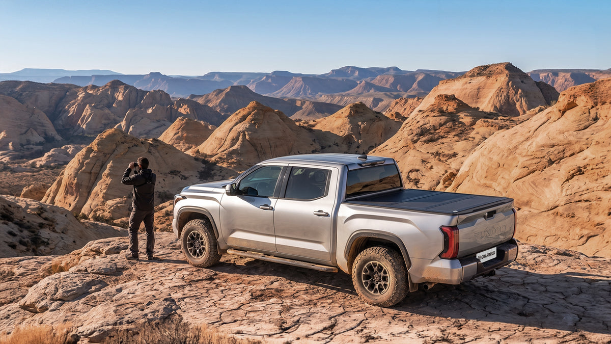 Guardrox L5 Hard Tri-Fold Tonneau Cover for Toyota Tundra 2022-2026 (6.5 ft Bed)