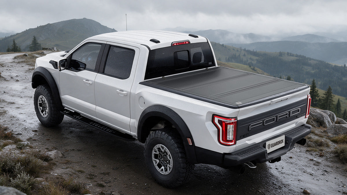 Ford F-150 bed with the LX5 tonneau cover shown closed