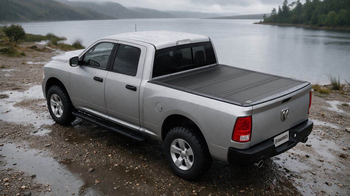 Dodge Ram 1500 Classic bed with the LX5 tonneau cover shown closed