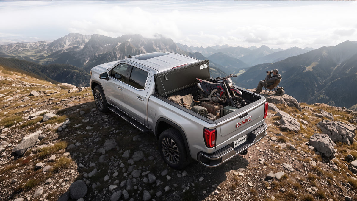 Guardrox LX5 Flip-Up Hard Tri-Fold Tonneau Cover for GMC Sierra 1500 2019-2026 (6.7 ft Bed)