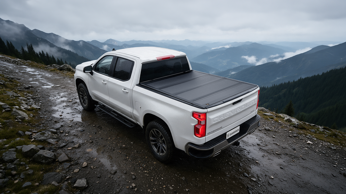 chevy silverado with the hard tonneau cover closed