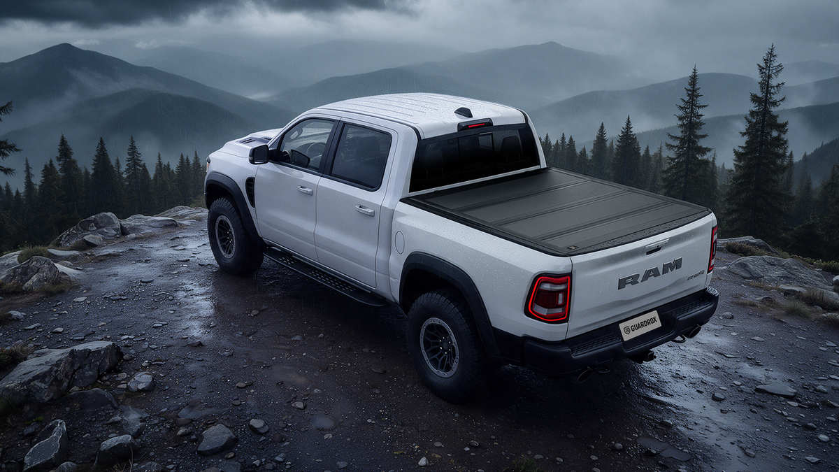 ram 1500 with hard bed cover closed