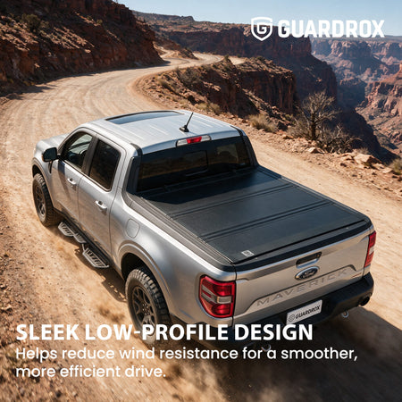 Aerodynamic LX5 Ford Maverick tonneau cover improving fuel efficiency
