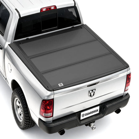 Guardrox L5 hard tri-fold tonneau cover for Dodge RAM 1500 Classic 6.4 ft bed