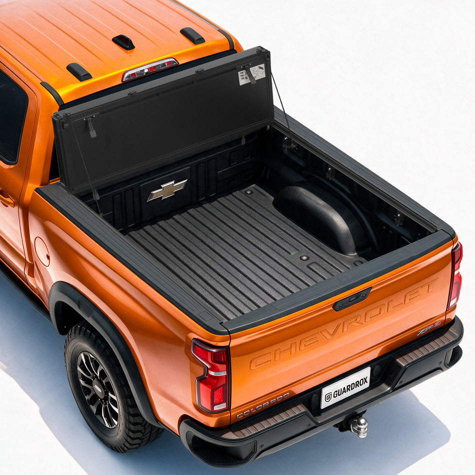 Guardrox LX5 Low Profile Flip Up Tonneau Cover Compatible with 2015-2026 Chevy Colorado GMC Canyon 5.2FT (61.7") Bed