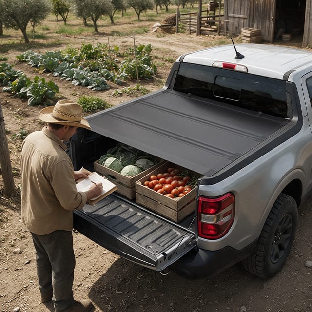 Daily driver Ford Maverick with Guardrox LX5 tonneau cover