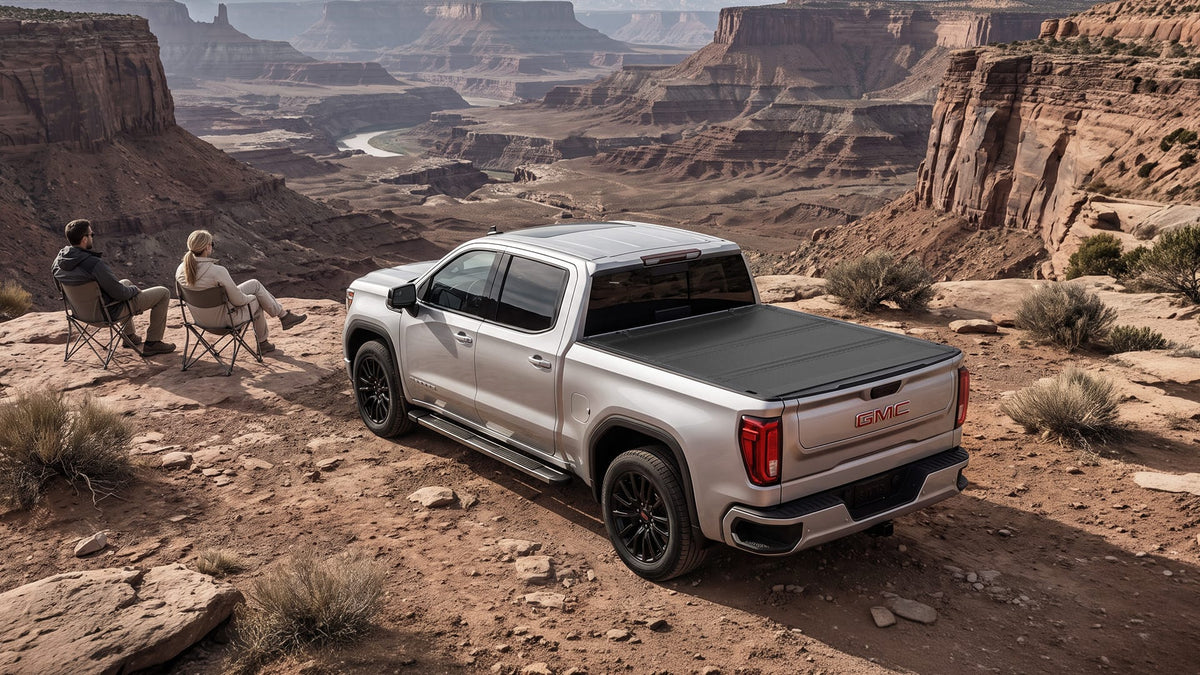 Guardrox LX5 Flip-Up Hard Tri-Fold Tonneau Cover for GMC Sierra 1500, 2019-2026 (5.8FT Bed)