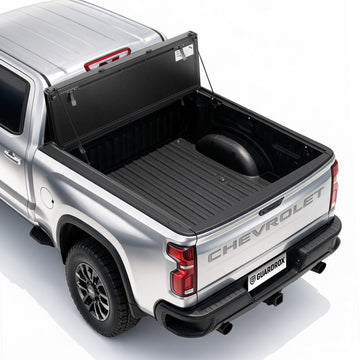 Guardrox LX5 Flip-Up Hard Tri-Fold Tonneau Cover for Chevy Silverado 1500, 2019-2026 (6.7FT Bed)