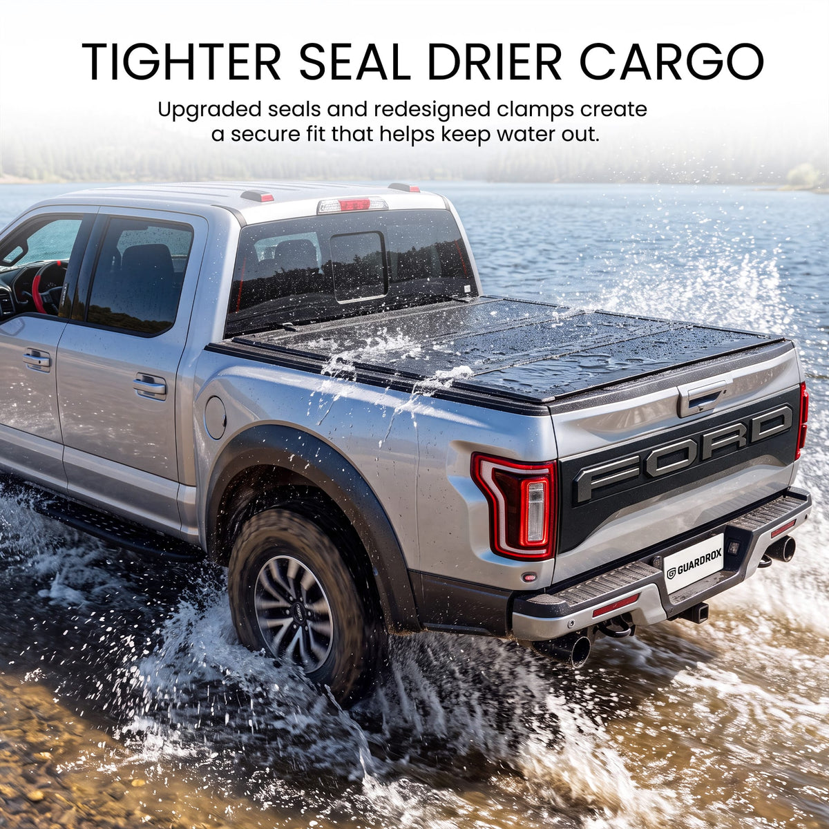 Waterproof rubber seals on LX5 Ford F-150 bed cover